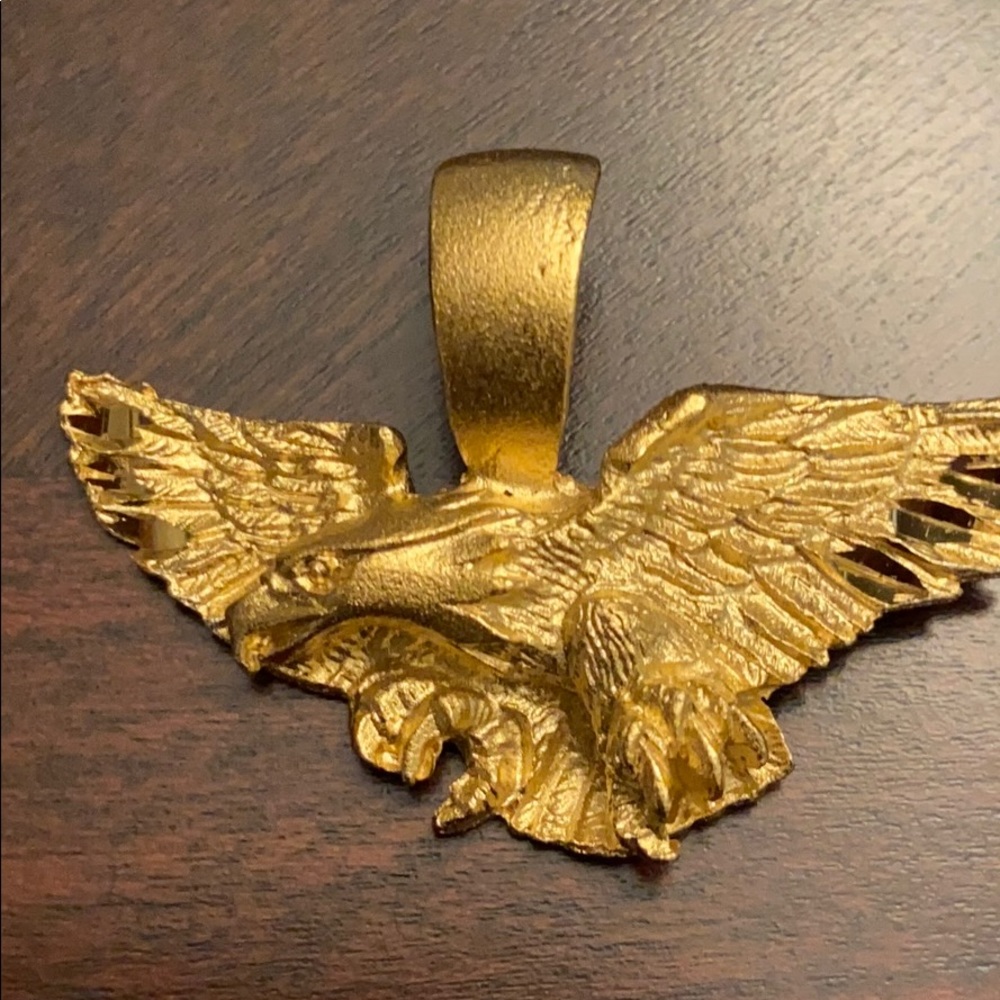 New Gold plated eagle pendant